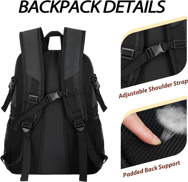 LARIPOP Basketball Bag,Basketball Backpack with Shoe Compartment and Ball Holder,Sport Bags for Soccer,Volleyball,Gym,Travel - Image 5